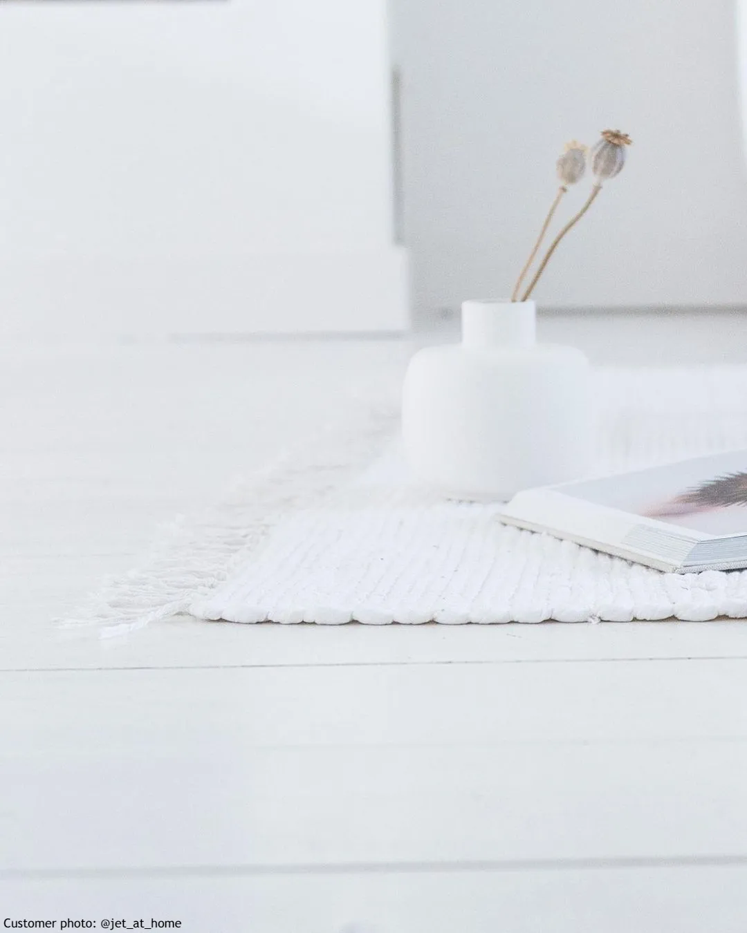Rag rug - Silje (white)
