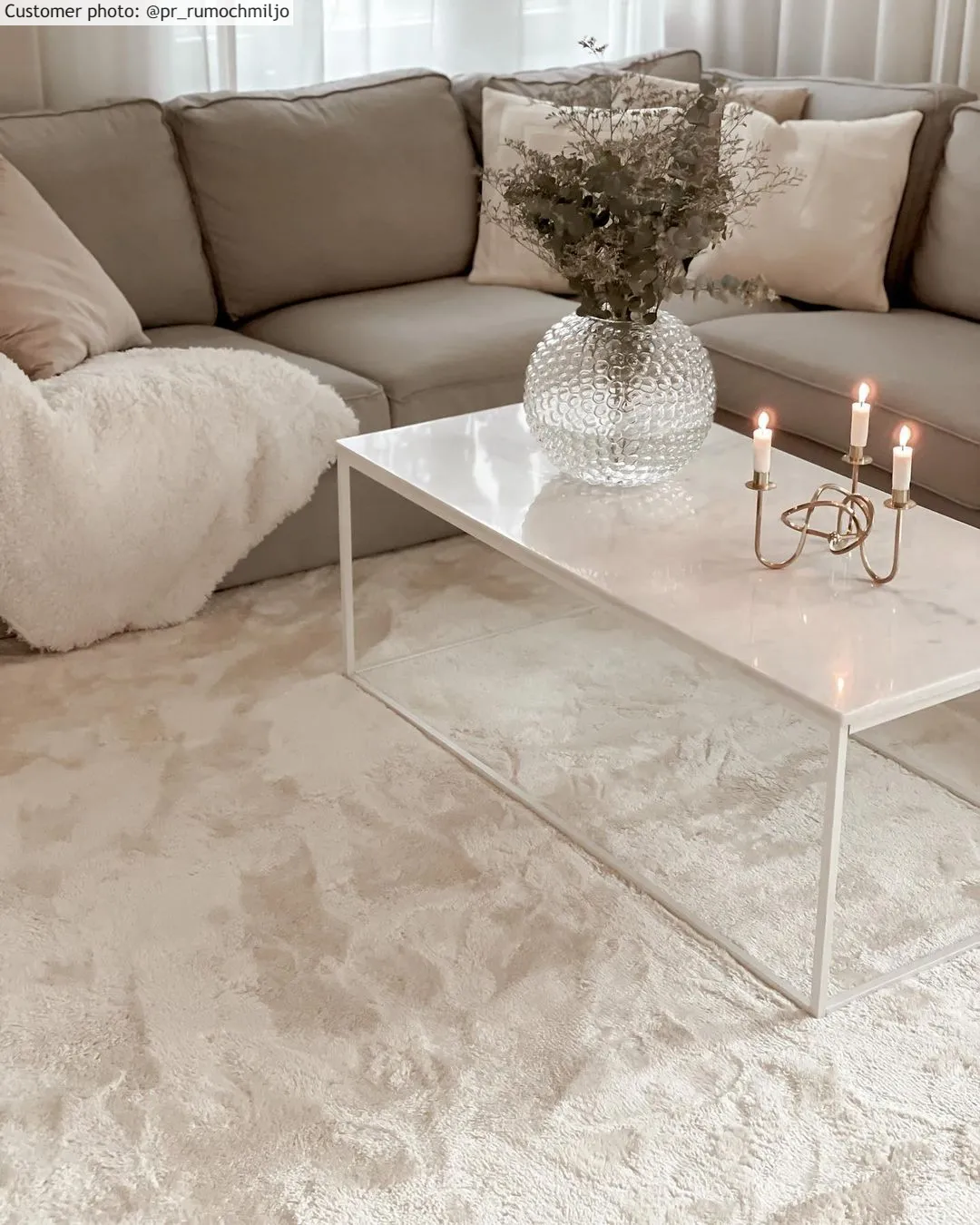 Shaggy rugs - Aranga Super Soft Fur (beige)