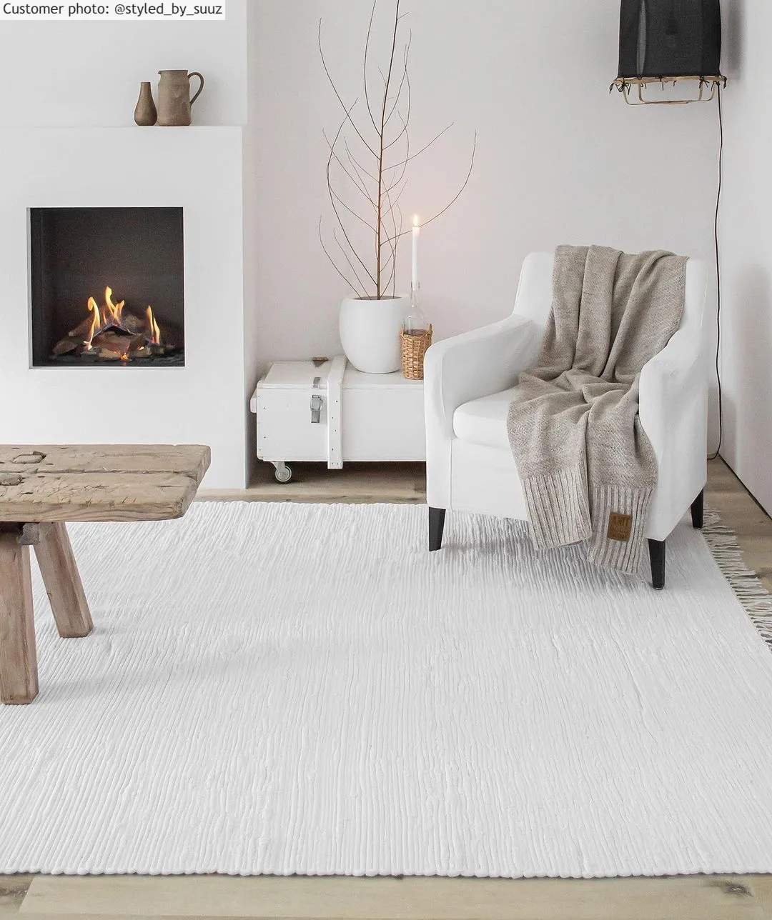 Rag rug - Silje (white)
