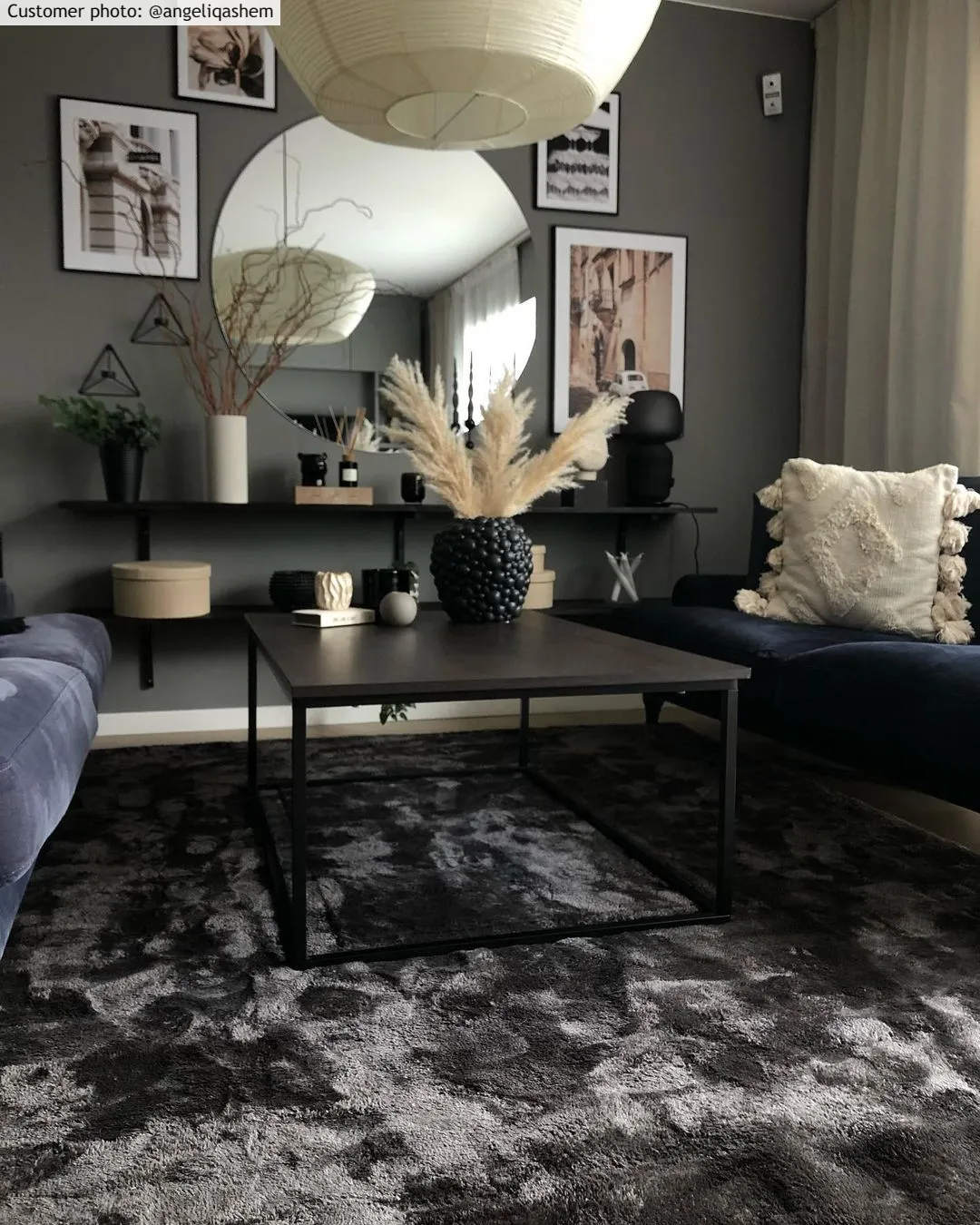 Shaggy rugs - Aranga Super Soft Fur (anthracite)
