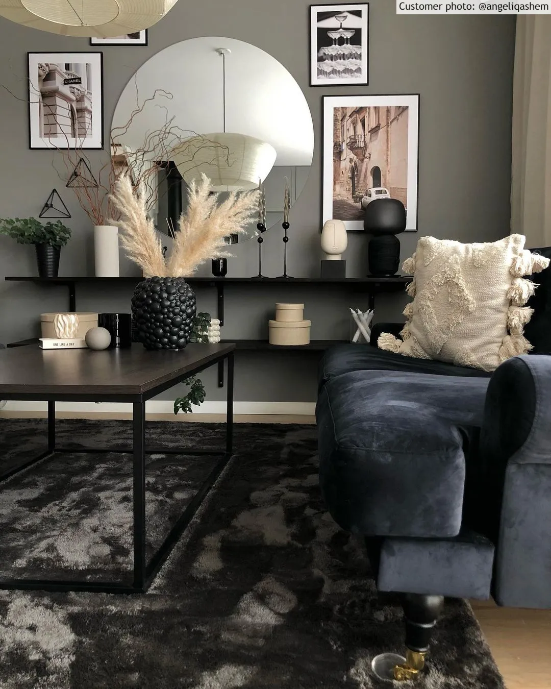 Shaggy rugs - Aranga Super Soft Fur (anthracite)