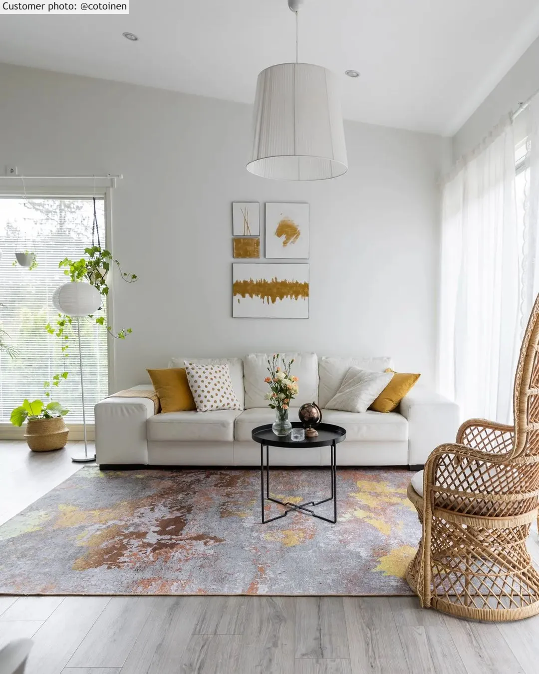 Wilton rug - Elena (beige/gold)