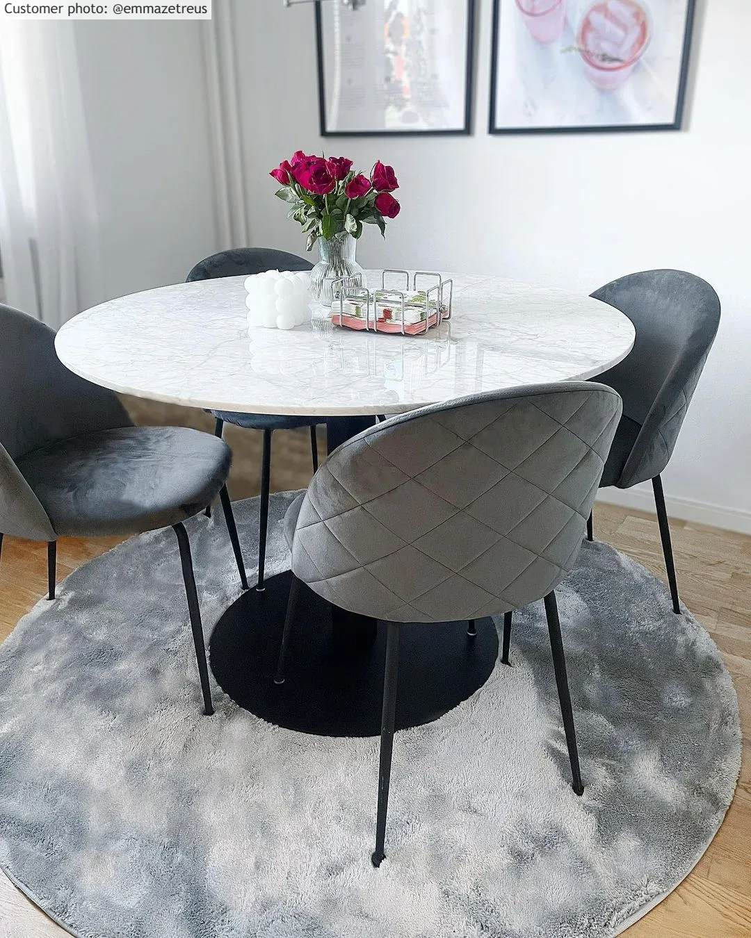 Round rugs - Aranga Super Soft Fur (grey)