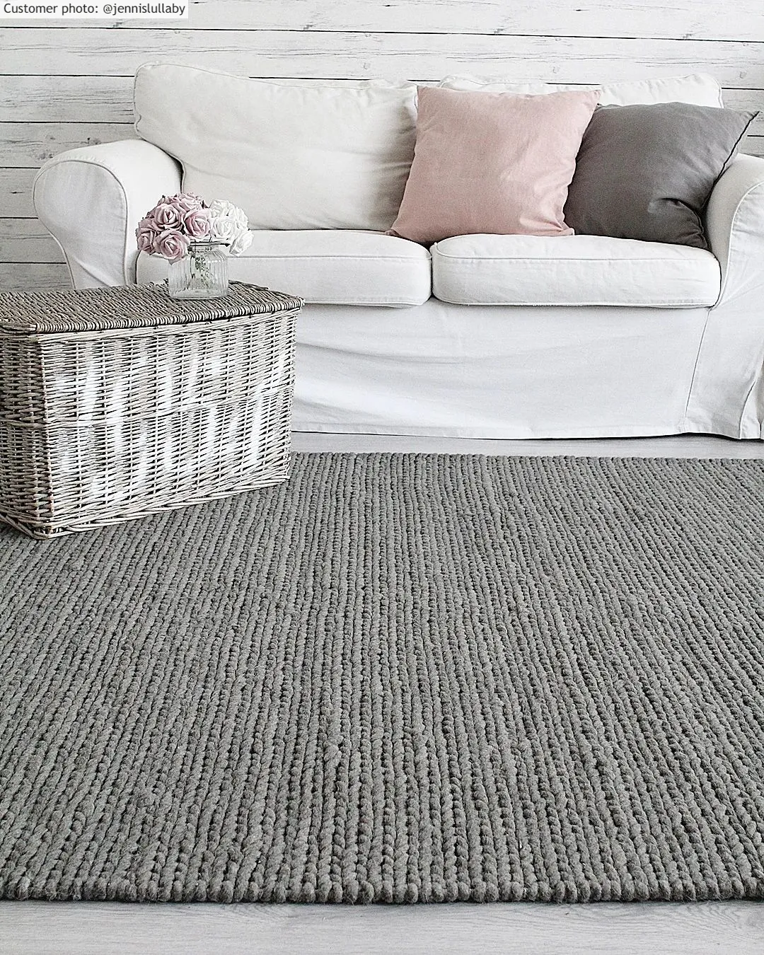 Wool rug - Lynmouth (light grey)
