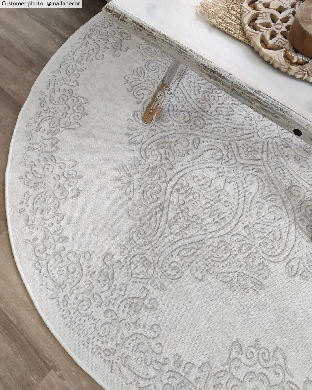 Round rug - Valenza (white)