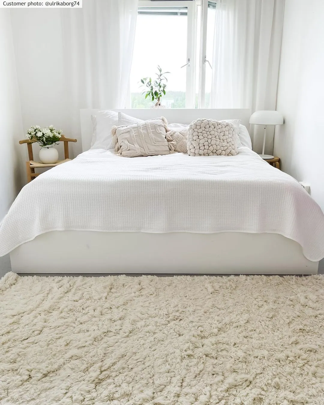 Wool rug - Aliste Wool Shaggy (snow white)