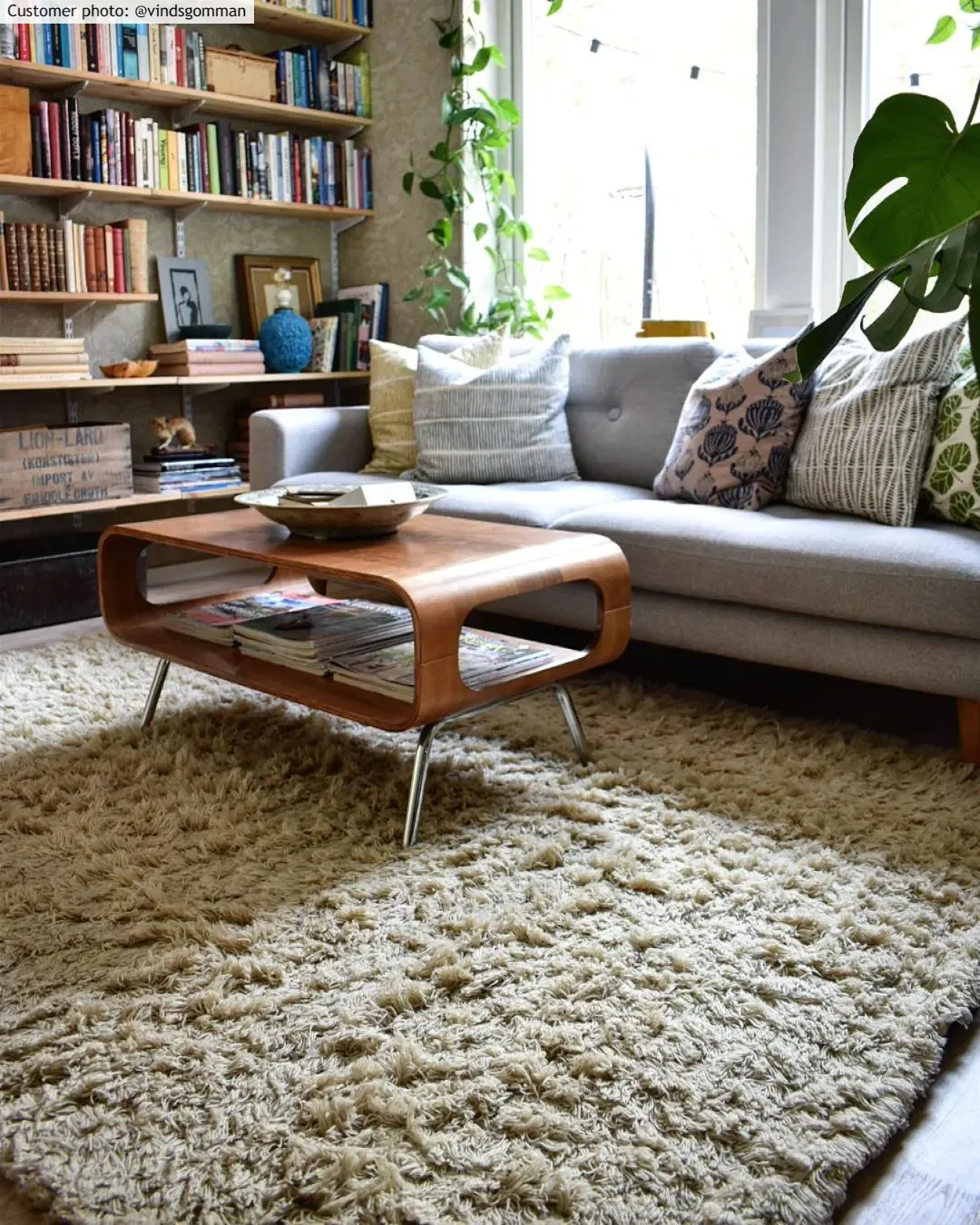 Wool rug - Aliste Wool Shaggy (alabaster gleam)