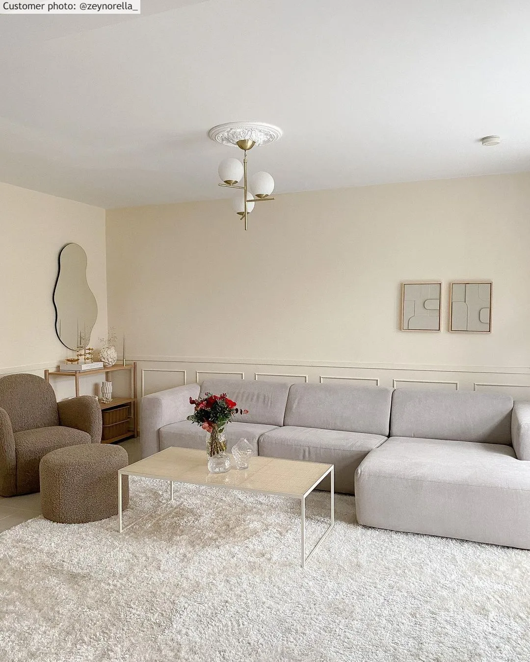 Shaggy rugs - Cosy (beige)